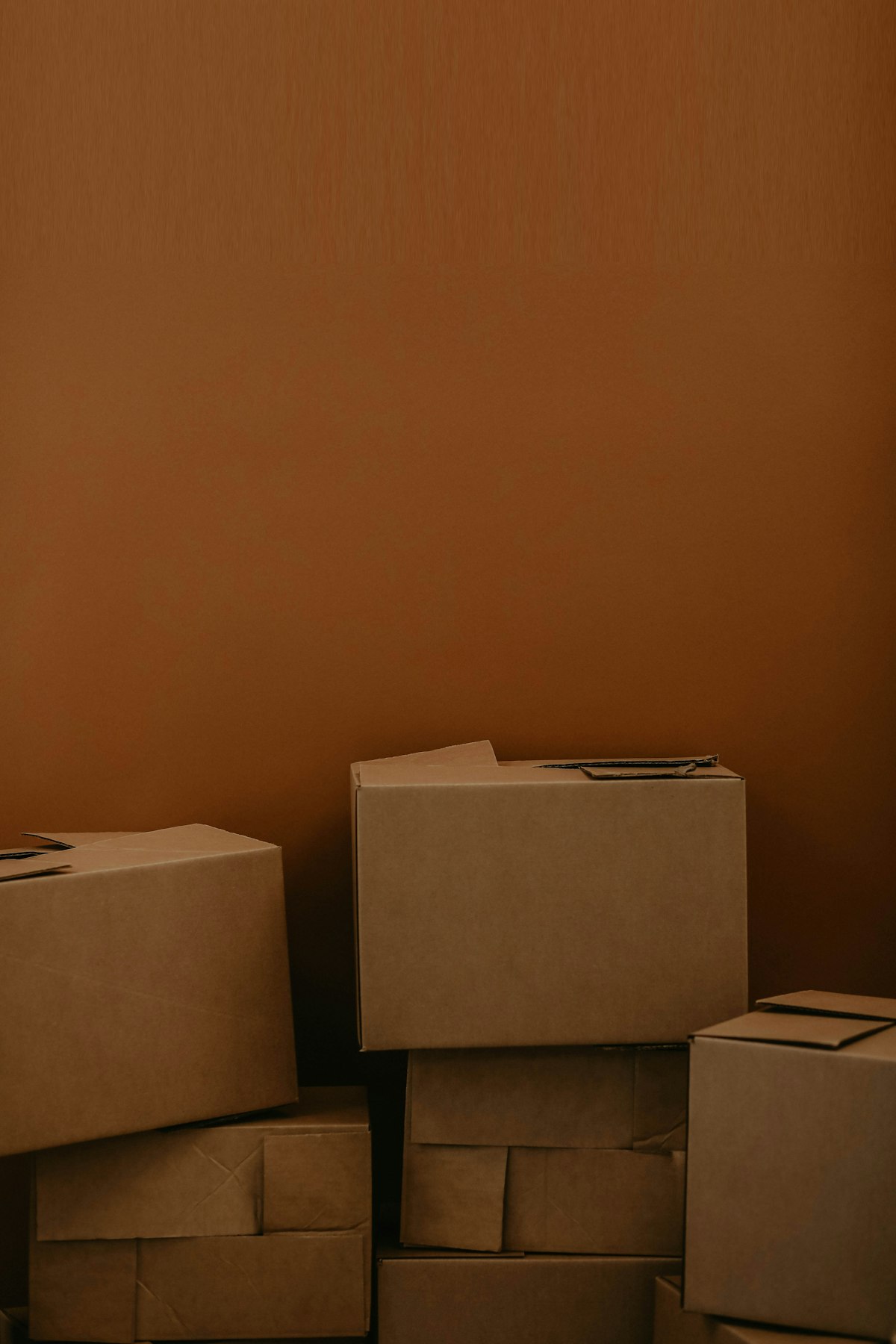 Wholesale warehouse aisle with pallets of boxes